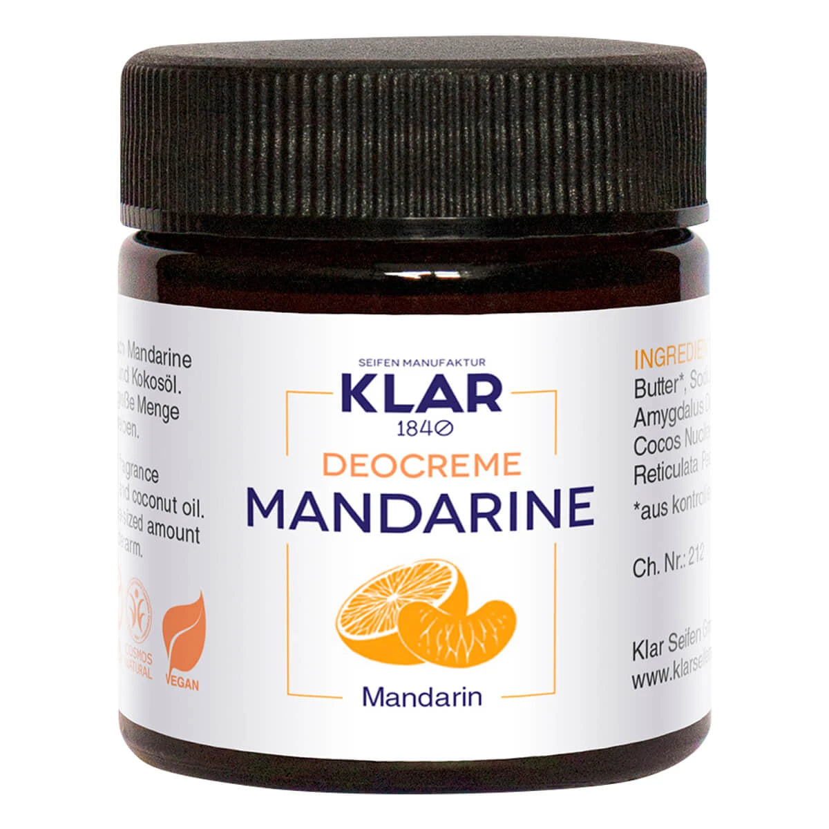 Deodorant Creme, Mandarine, 30 ml.