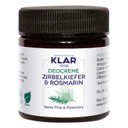 Deodorant Creme, Kiefer & Rosmarin, 30 ml.