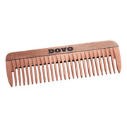 Dovo Taschenkamm mit mittlerer Zahnung, Birnbaumholz, 10 cm.