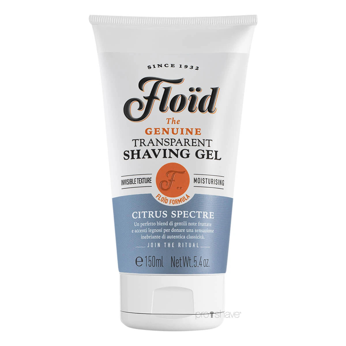 Transparentes Rasiergel, Citrus Spectre, 150 ml.