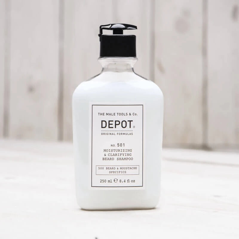 Feuchtigkeitsspendendes & klärendes Bart Shampoo, Nr. 501, 250 ml.