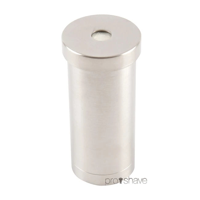 Rasierseife in Stahltube mit Schraubverschluss, Edelstahl, 50 gr.