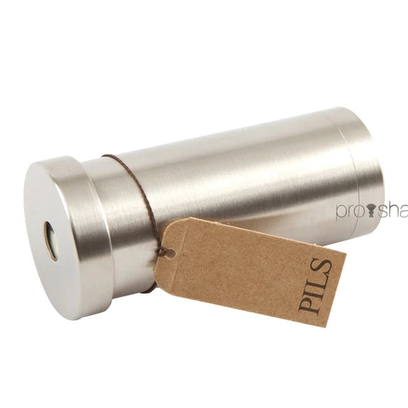 Rasierseife in Stahltube mit Schraubverschluss, Edelstahl, 50 gr.