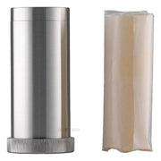 Rasierseife in Stahltube mit Schraubverschluss, Edelstahl, 50 gr.