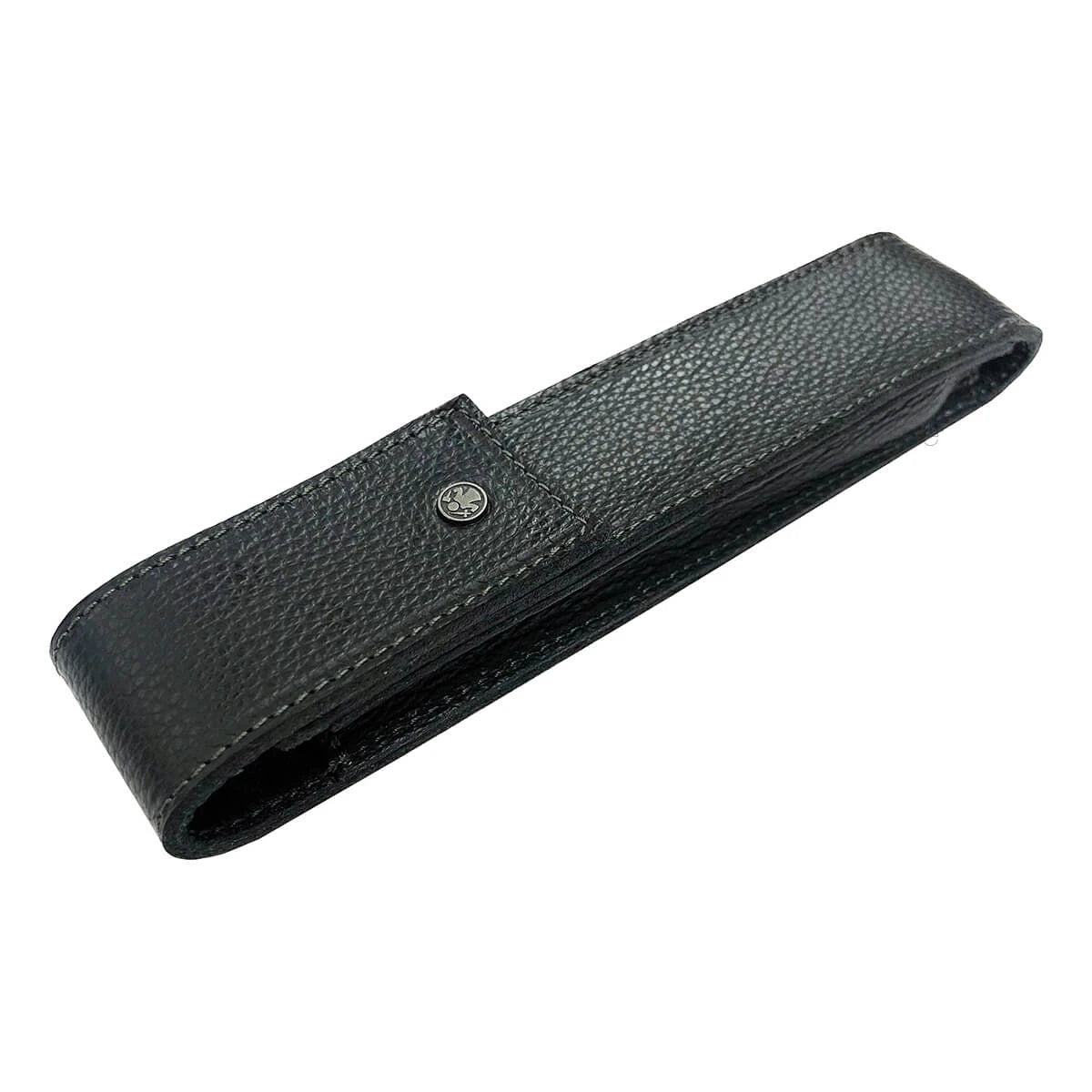 Lederetui für Rasiermesser, Schwarzes Leder