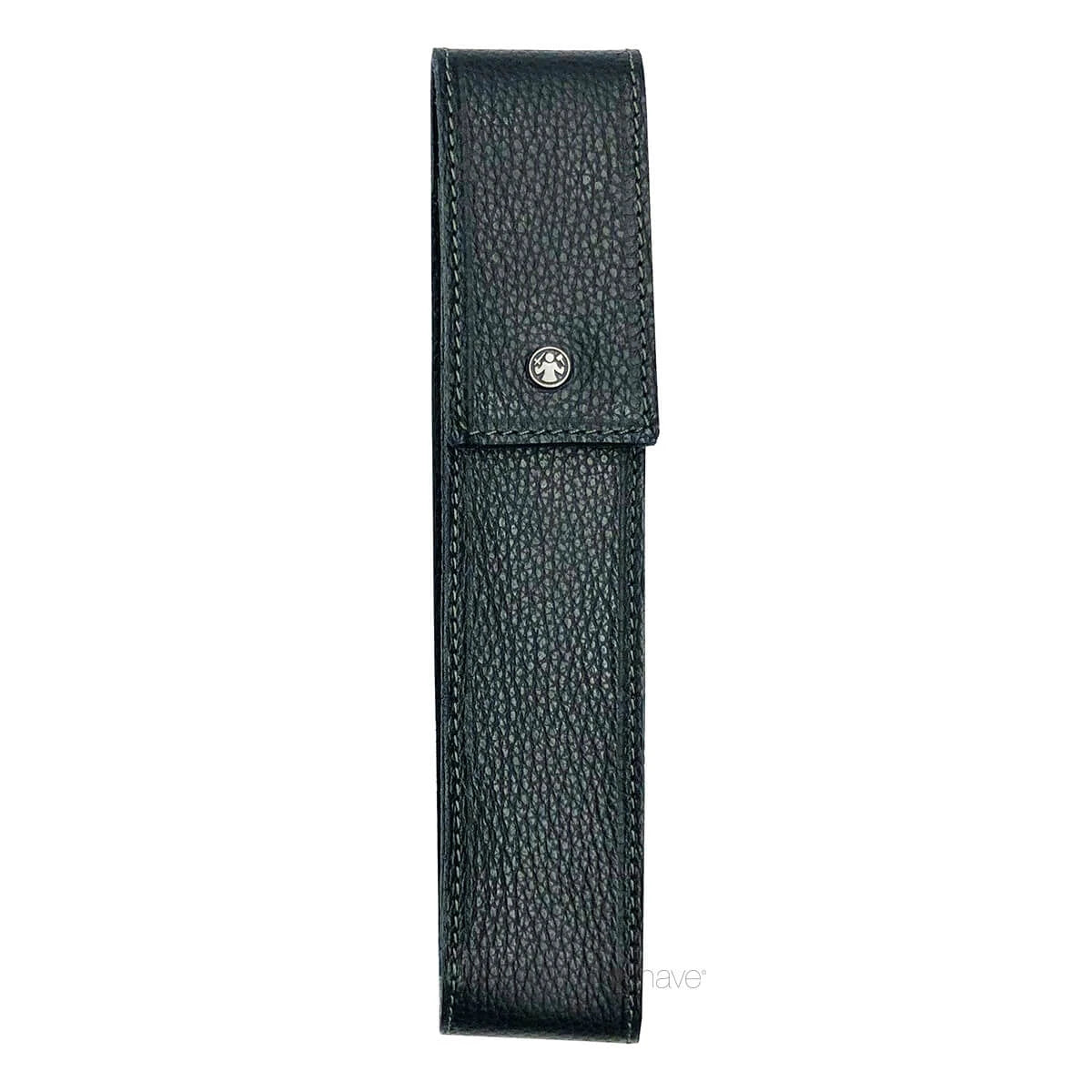 Lederetui für Rasiermesser, Schwarzes Leder