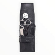 Grooming Set Nr. 6893, 3 Teile, schwarzes Lederetui