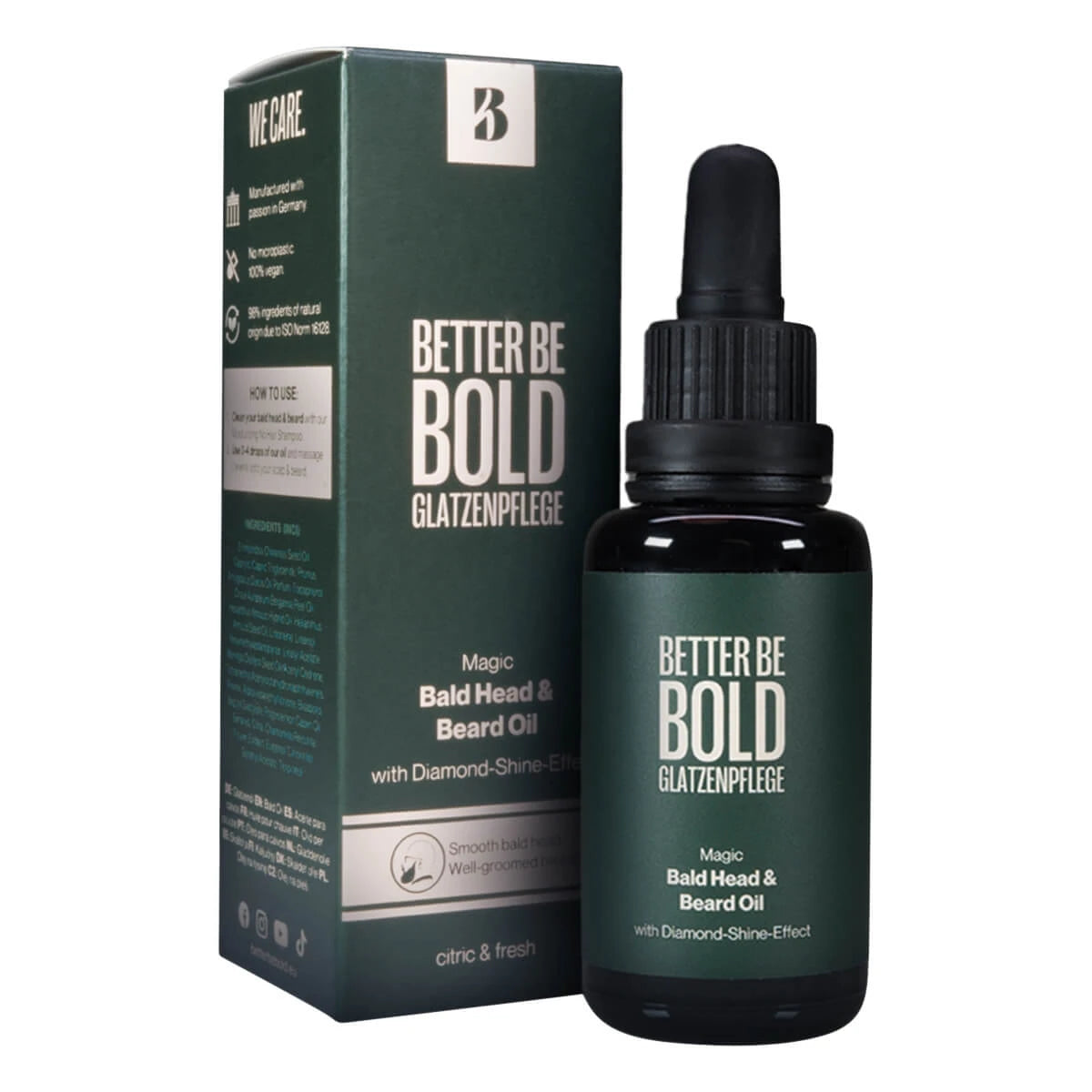 Magisches Kahlkopf- und Bartöl, 30 ml.