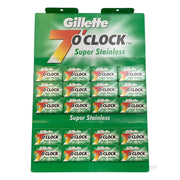 7 O'Clock Super Stainless DE Rasierklingen, Grün, 1 bar, 20x5 Stück (100 Stück)
