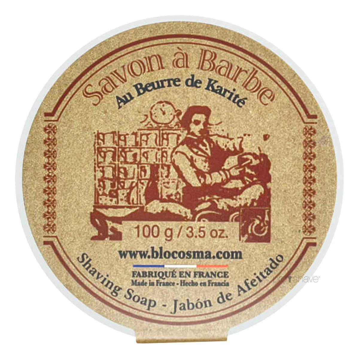 Rasierseife in Plastikschale, 100 gr.