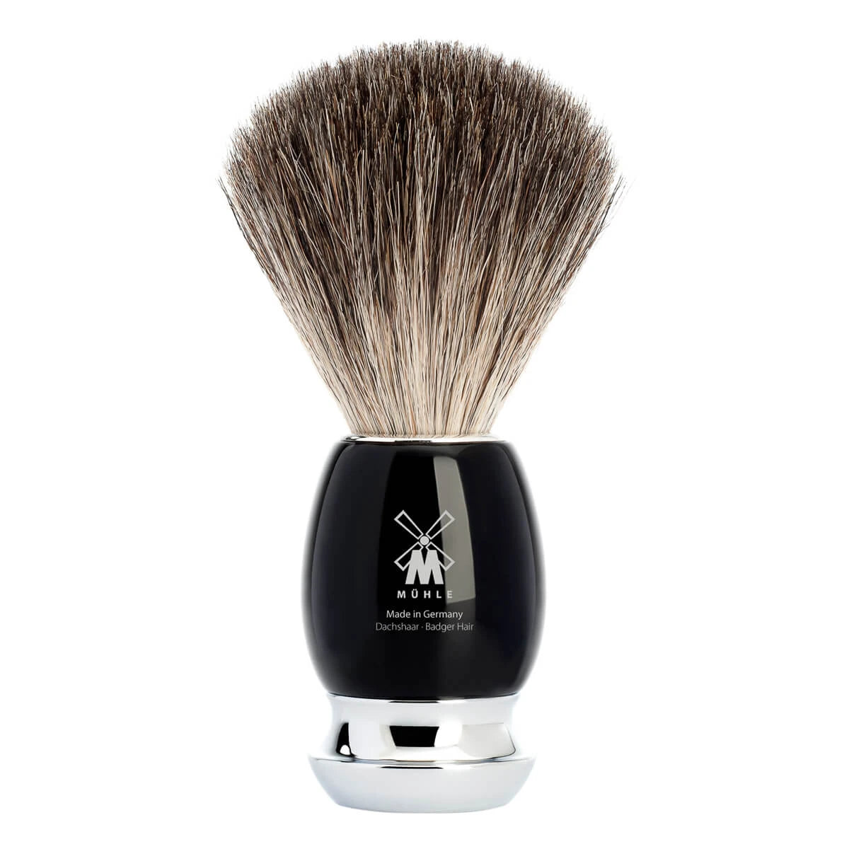Pure Badger Rasierpinsel, 21 mm, Vivo, Schwarzes Harz