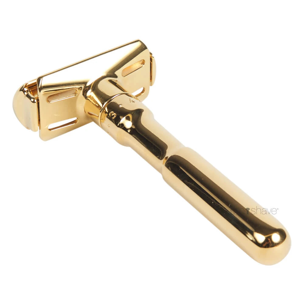 Futur Verstellbarer DE-Rasierhobel, Gold