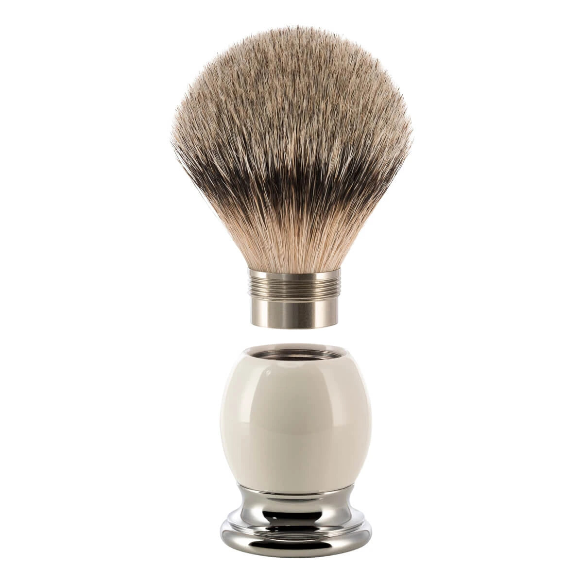 Rasierpinsel mit Silberspitze, 23 mm, Sophist, Porzellan