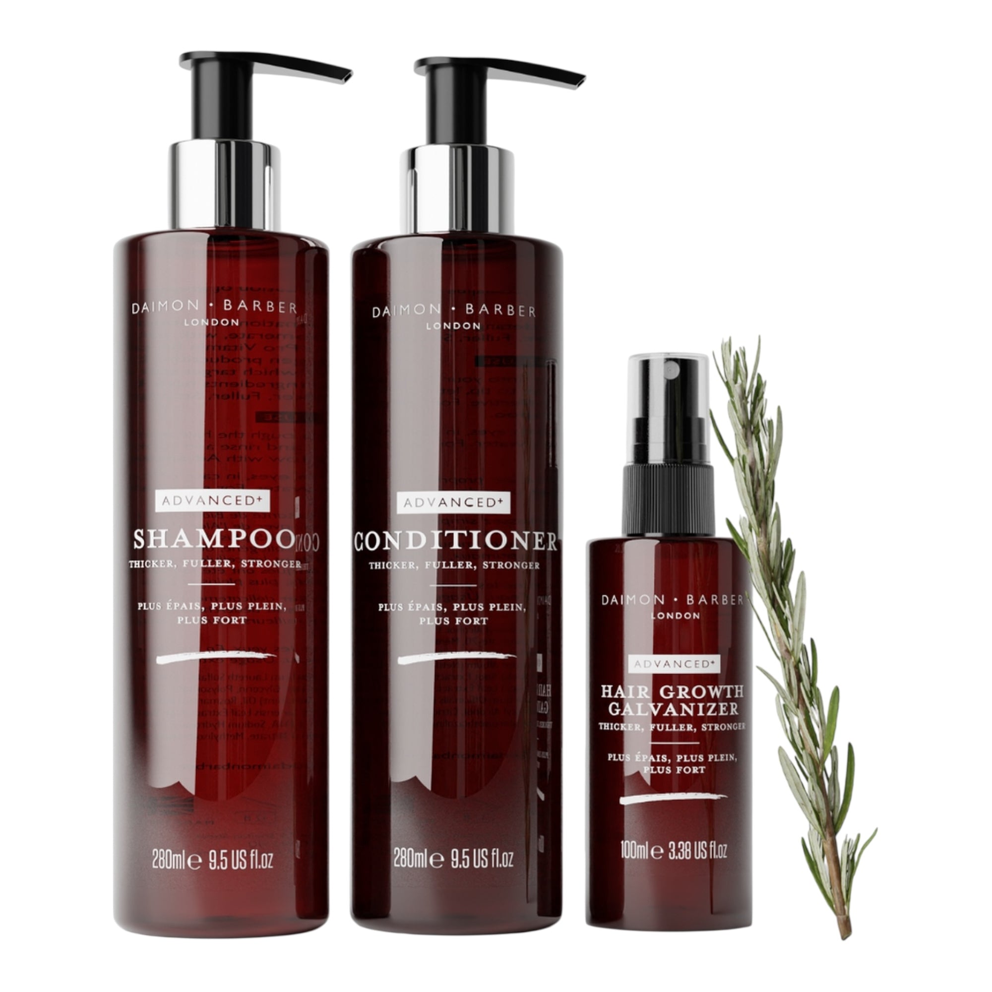 Advanced+ Trio, Shampoo, Spülung & Galvanisator für das Haarwachstum