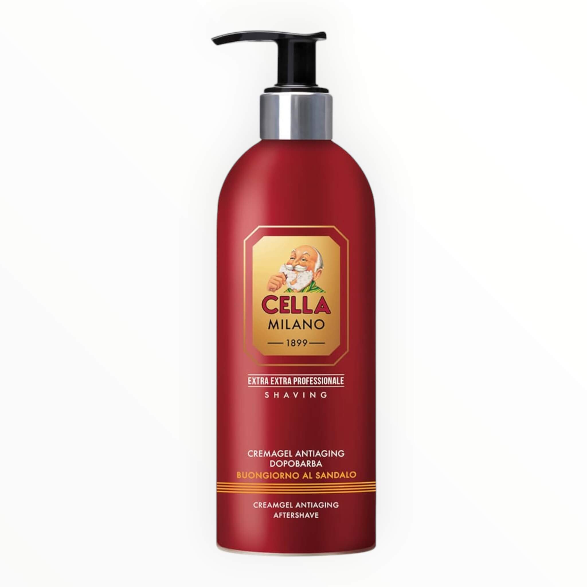 Aftershave Creme, Anti-Aging, Buongiorno al Sandalo 500 ml.