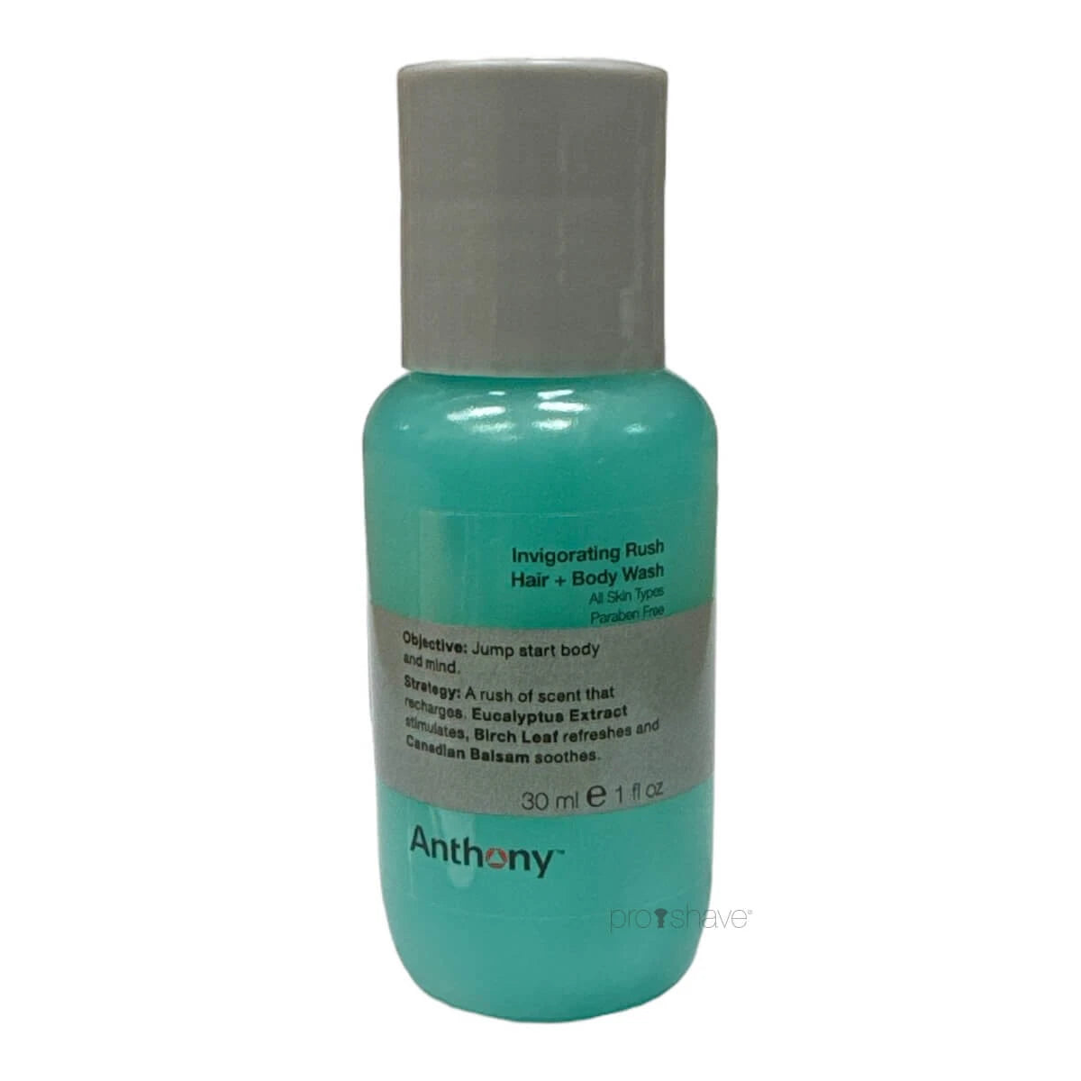 Invigorating Rush Hair & Body Wash, Reisegröße, 30 ml.