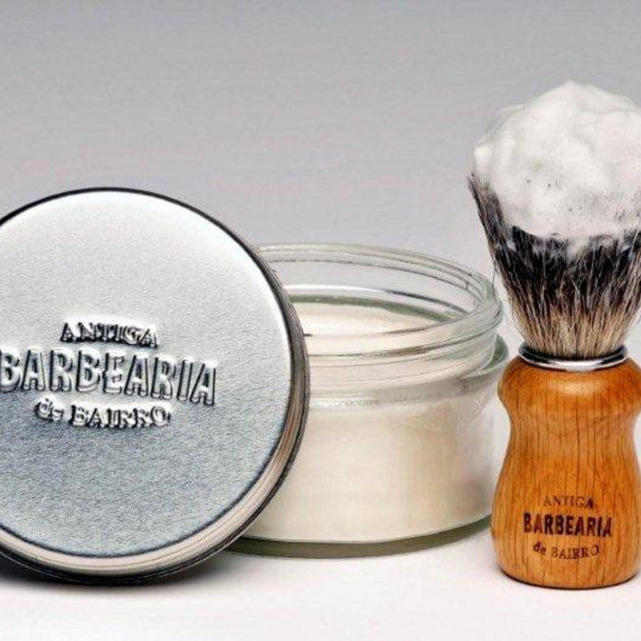 Rasierseife in Glasschale, 150 gr.