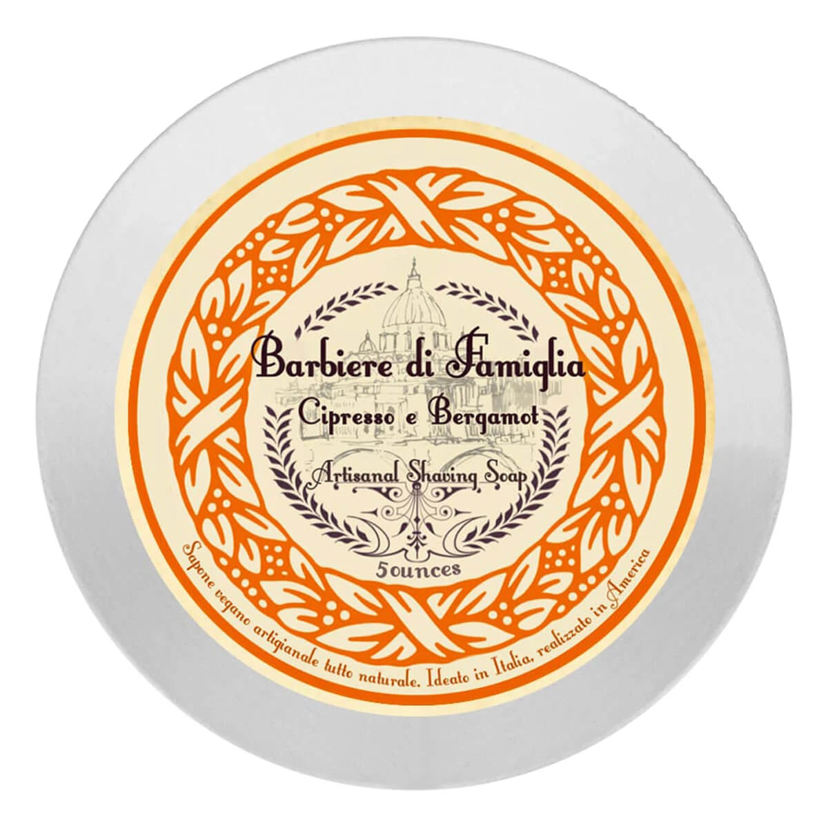 Rasierseife, Barbiere di Famiglia Cipresso e Bergamot, 148 ml.