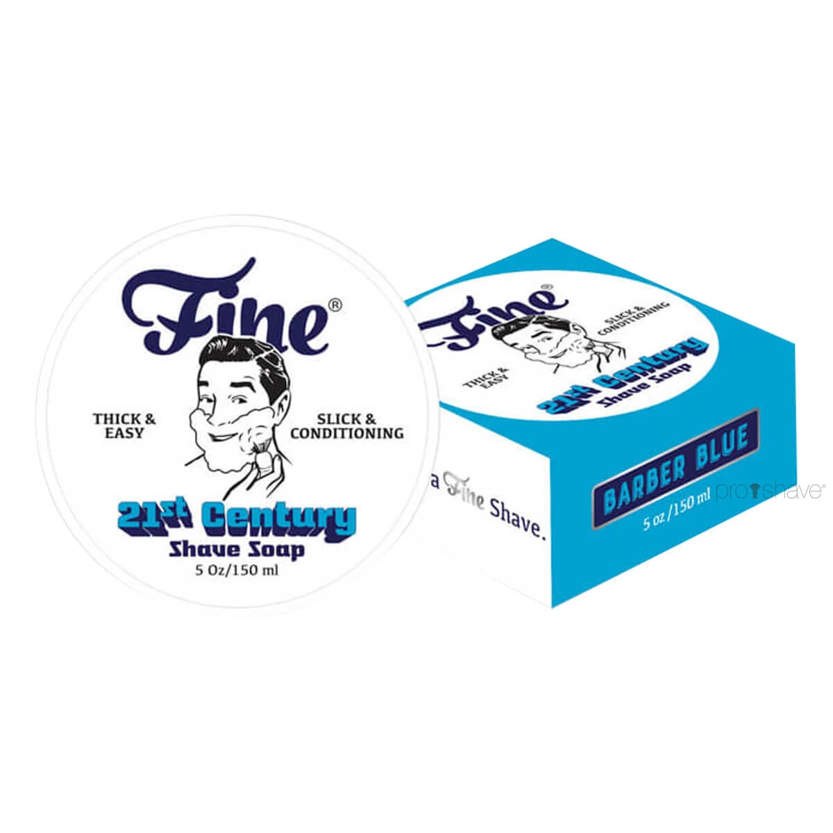 Barber Blue Rasierseife in Schale, 150 ml.