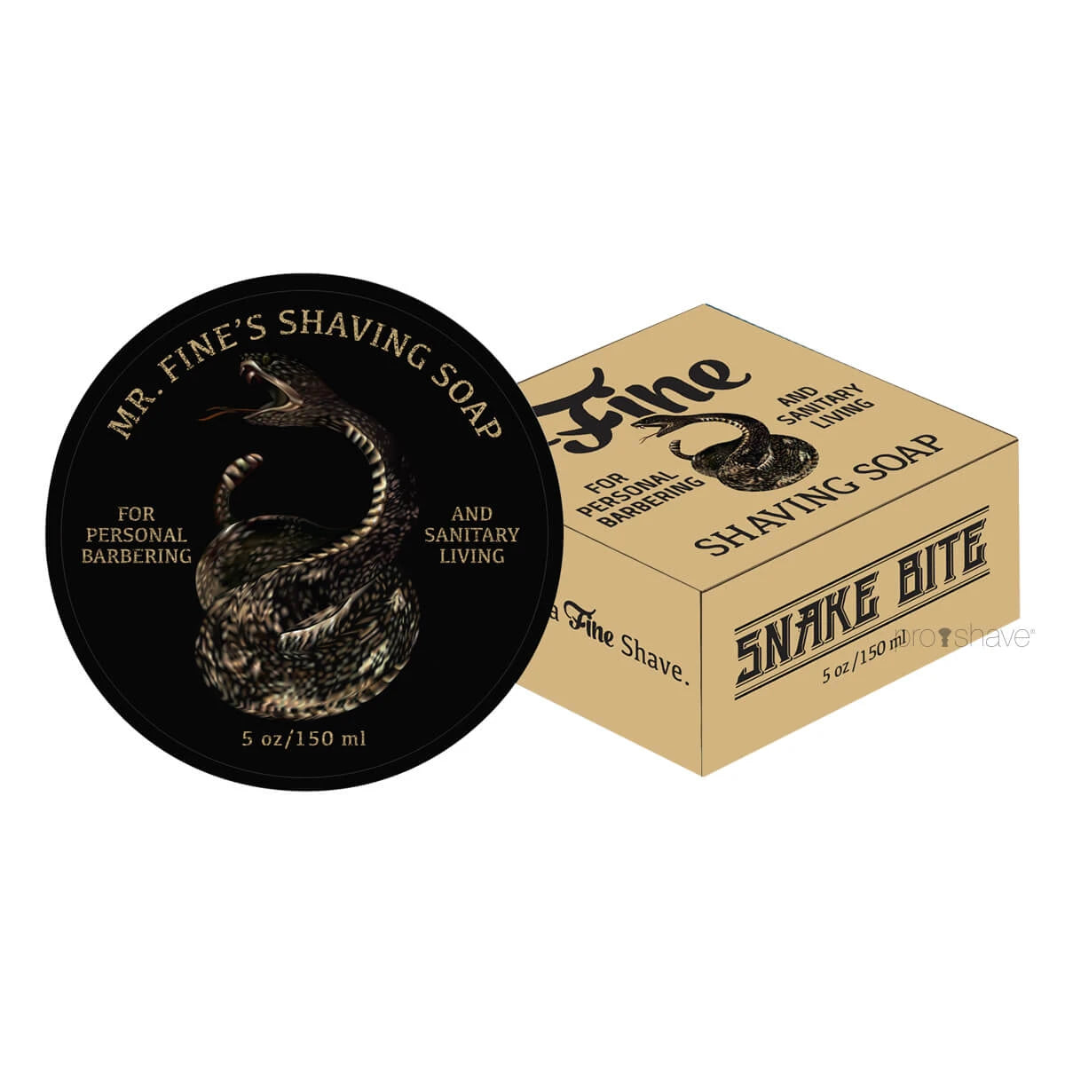 Snake Bite Rasierseife in der Schale, 150 ml.