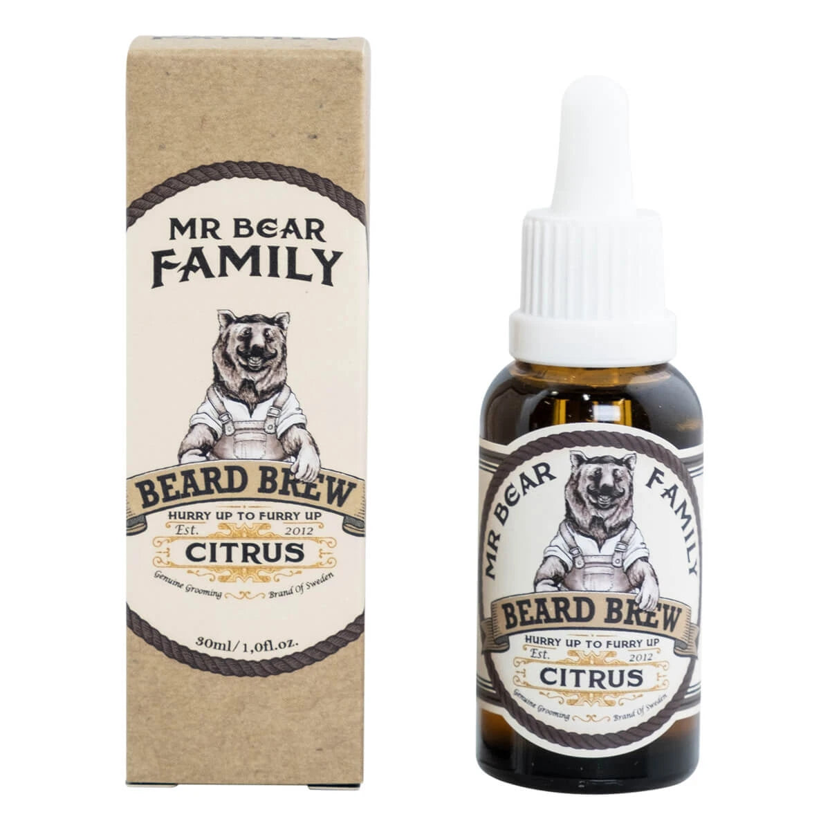 Bartöl, Bartbräu-Öl, Citrus, 30 ml.