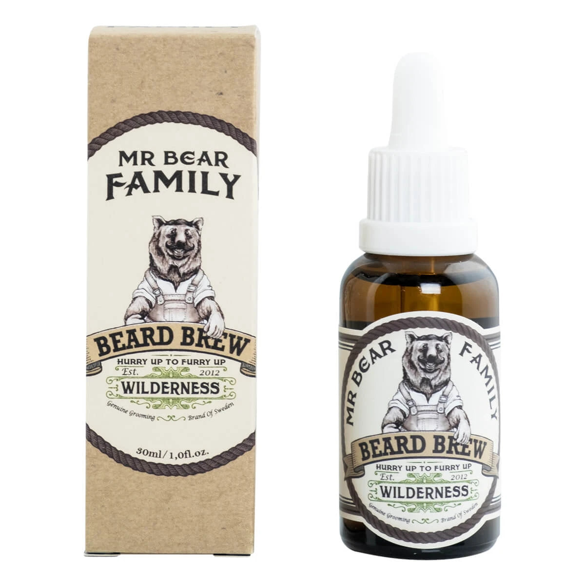 Bartöl, Beard Brew Oil, Wilderness, 30 ml.