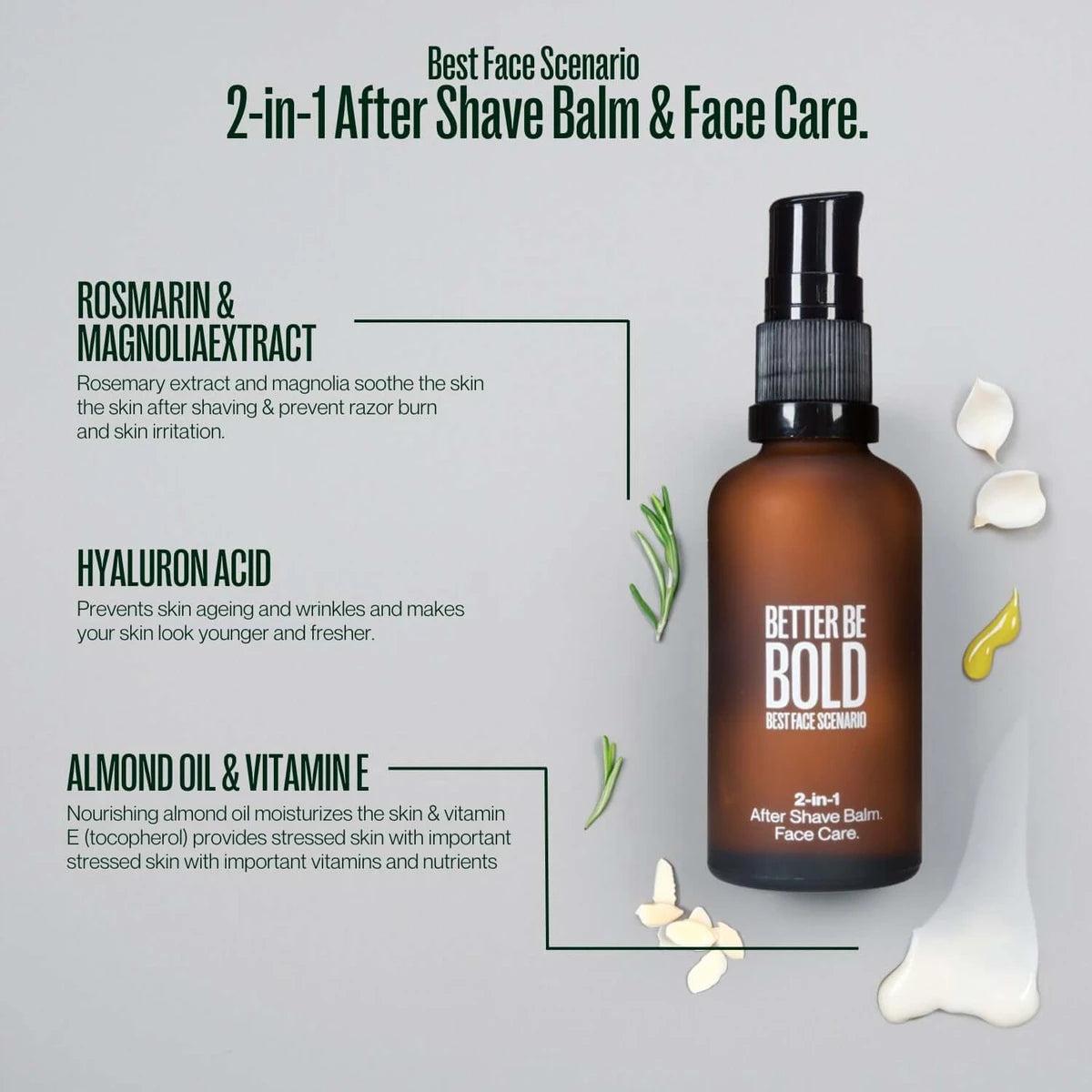 Best Face Scenario, 2in1 Aftershave Balsam & Gesichtscreme, 50 ml.