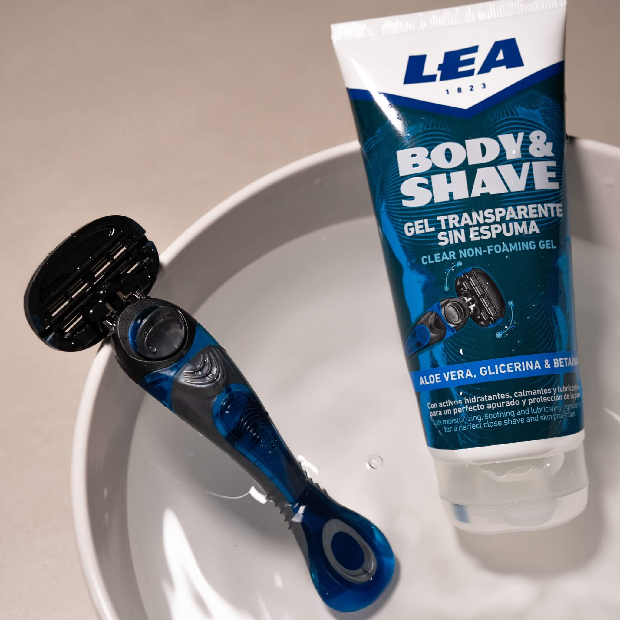 Body & Shave Hobel und 1 Klinge (3+3 Klingen)