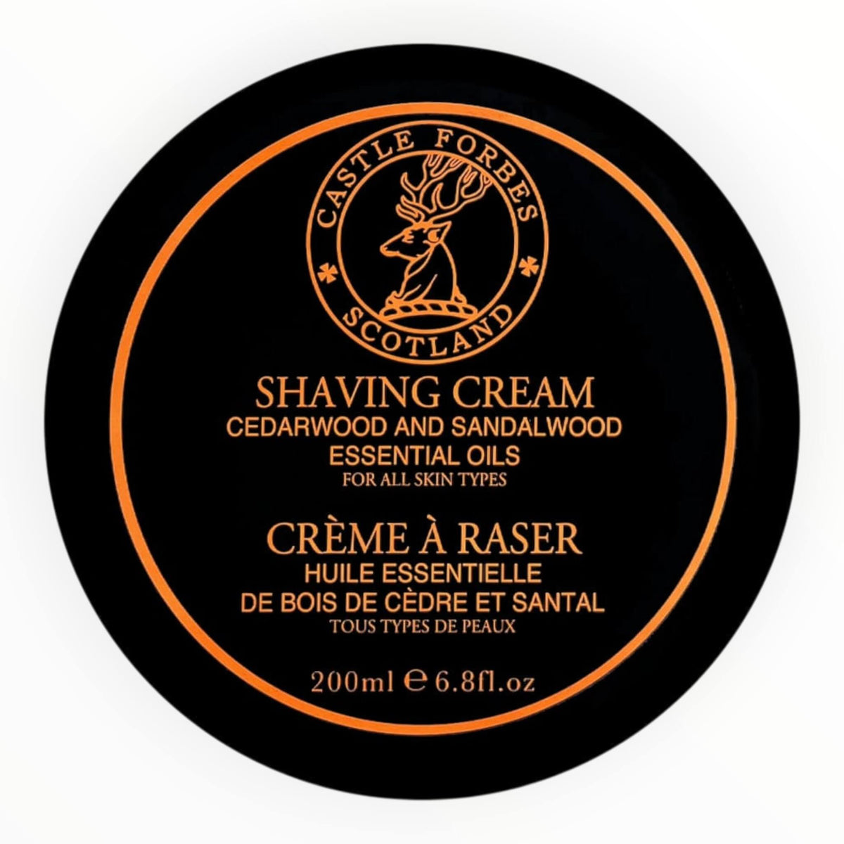 Rasiercreme, Cedarwood & Sandalwood Oils, 200 ml.