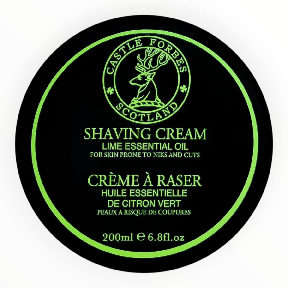 Rasiercreme, Lime Essential Oils, 200 ml.