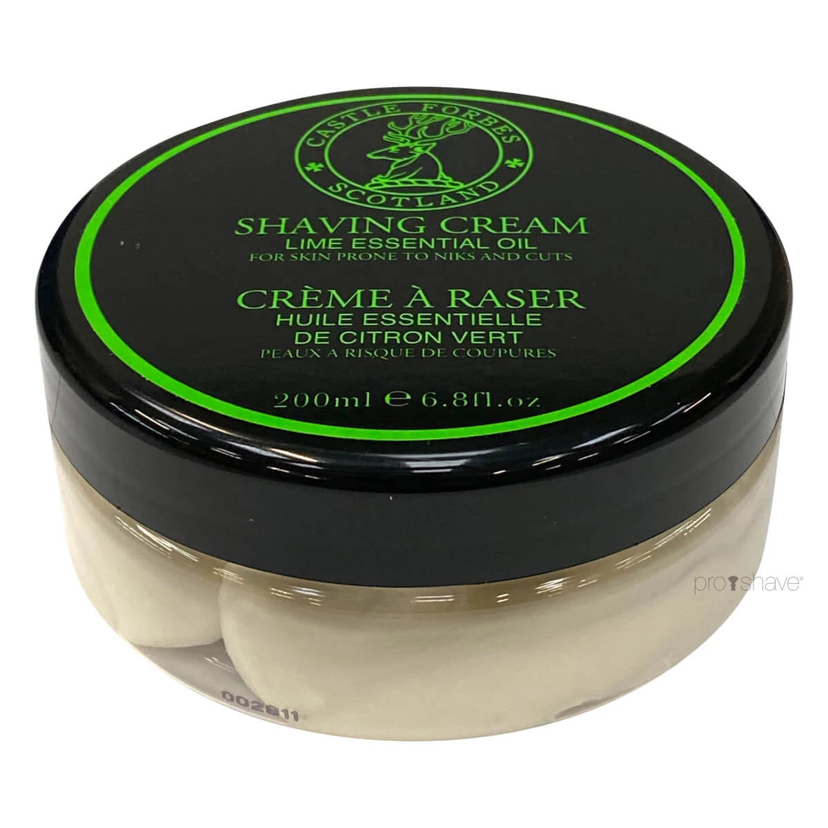 Rasiercreme, Lime Essential Oils, 200 ml.