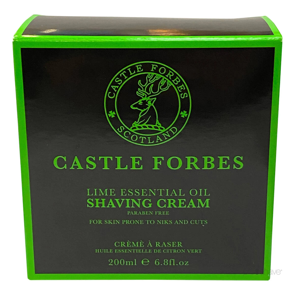 Rasiercreme, Lime Essential Oils, 200 ml.
