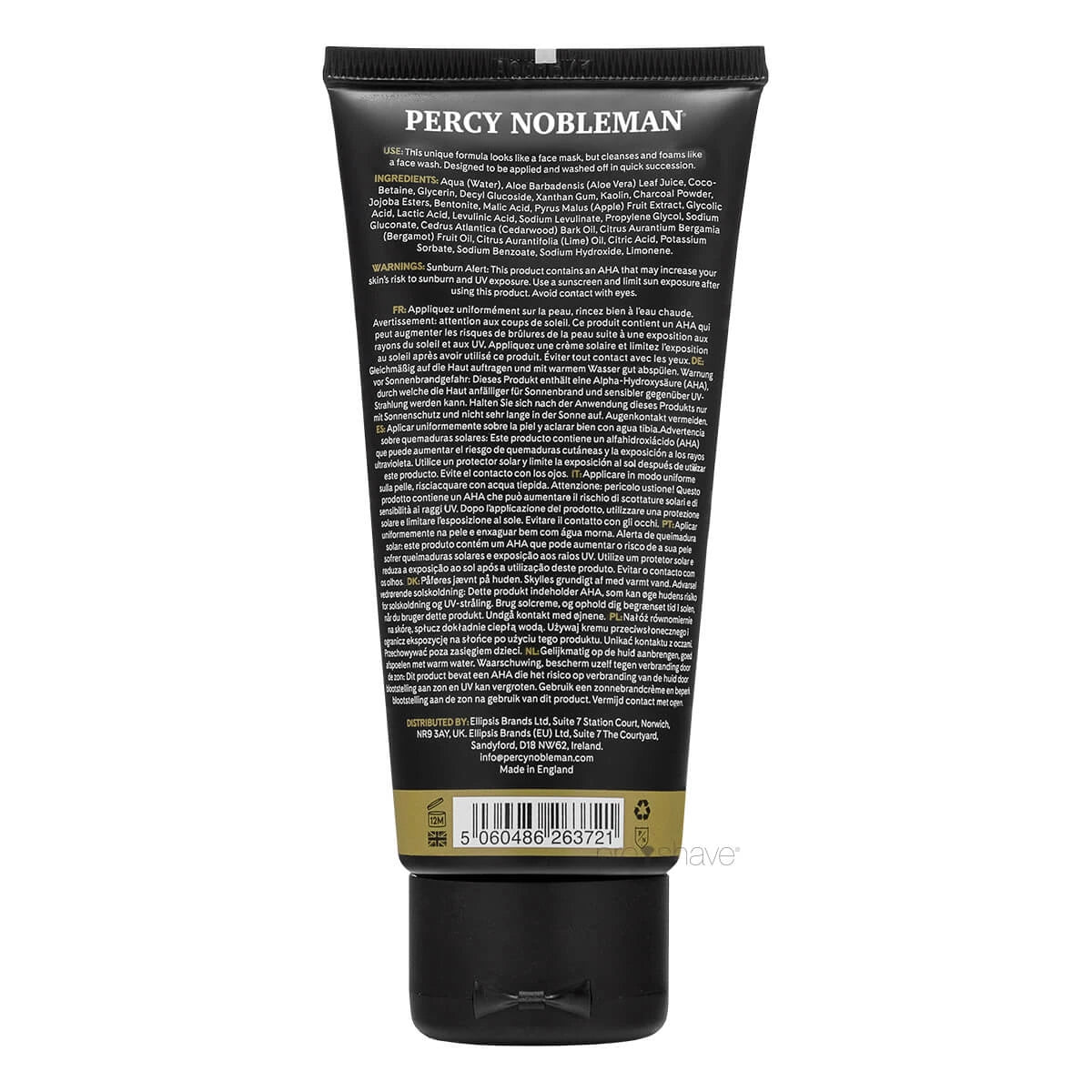 Holzkohle-Peeling, 100 ml.