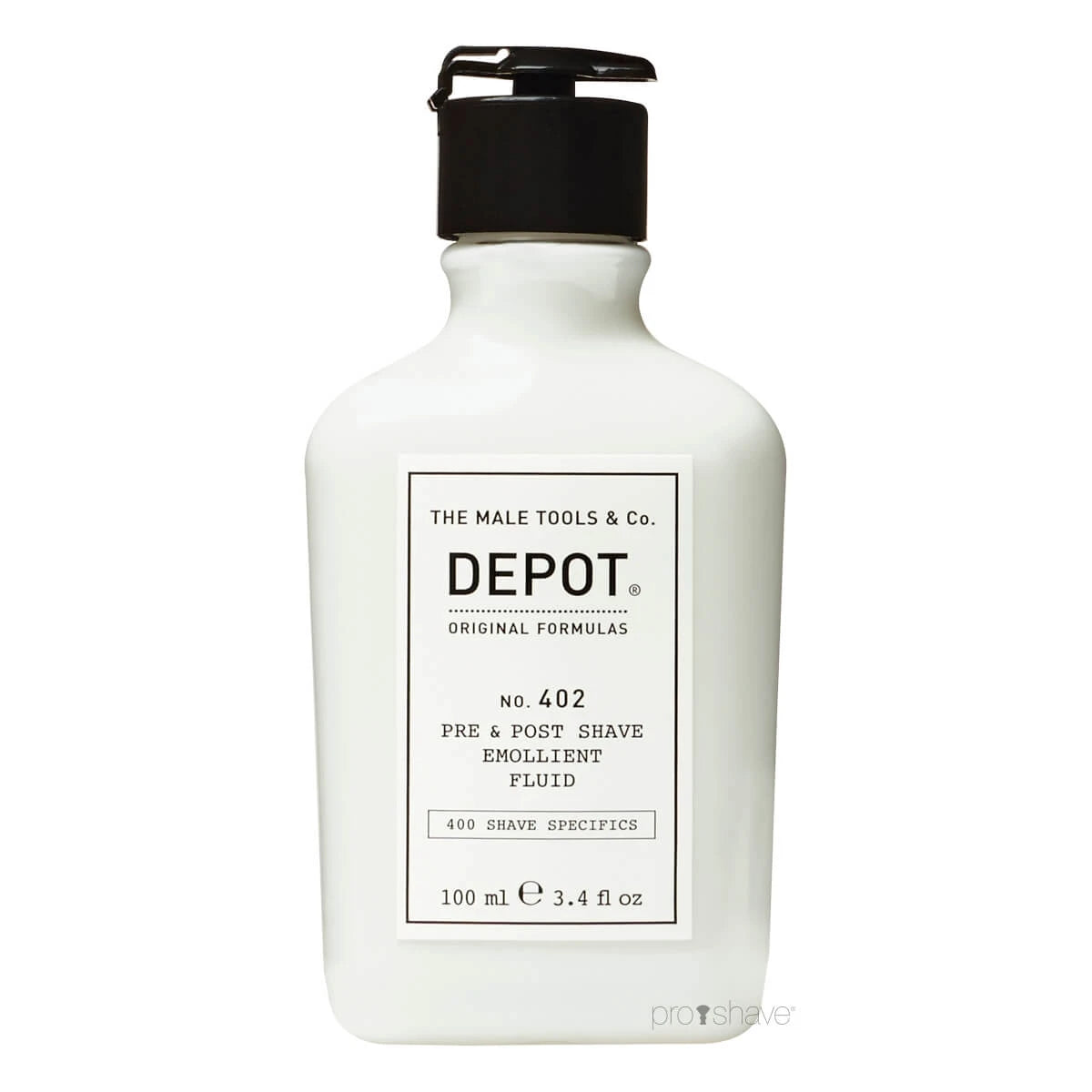 Erweichendes Fluid vor und nach der Rasur, Nr. 402, 100 ml.