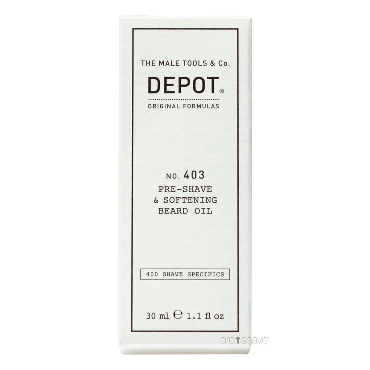 Bartöl vor der Rasur & Erweichung, Nr. 403, 30 ml.