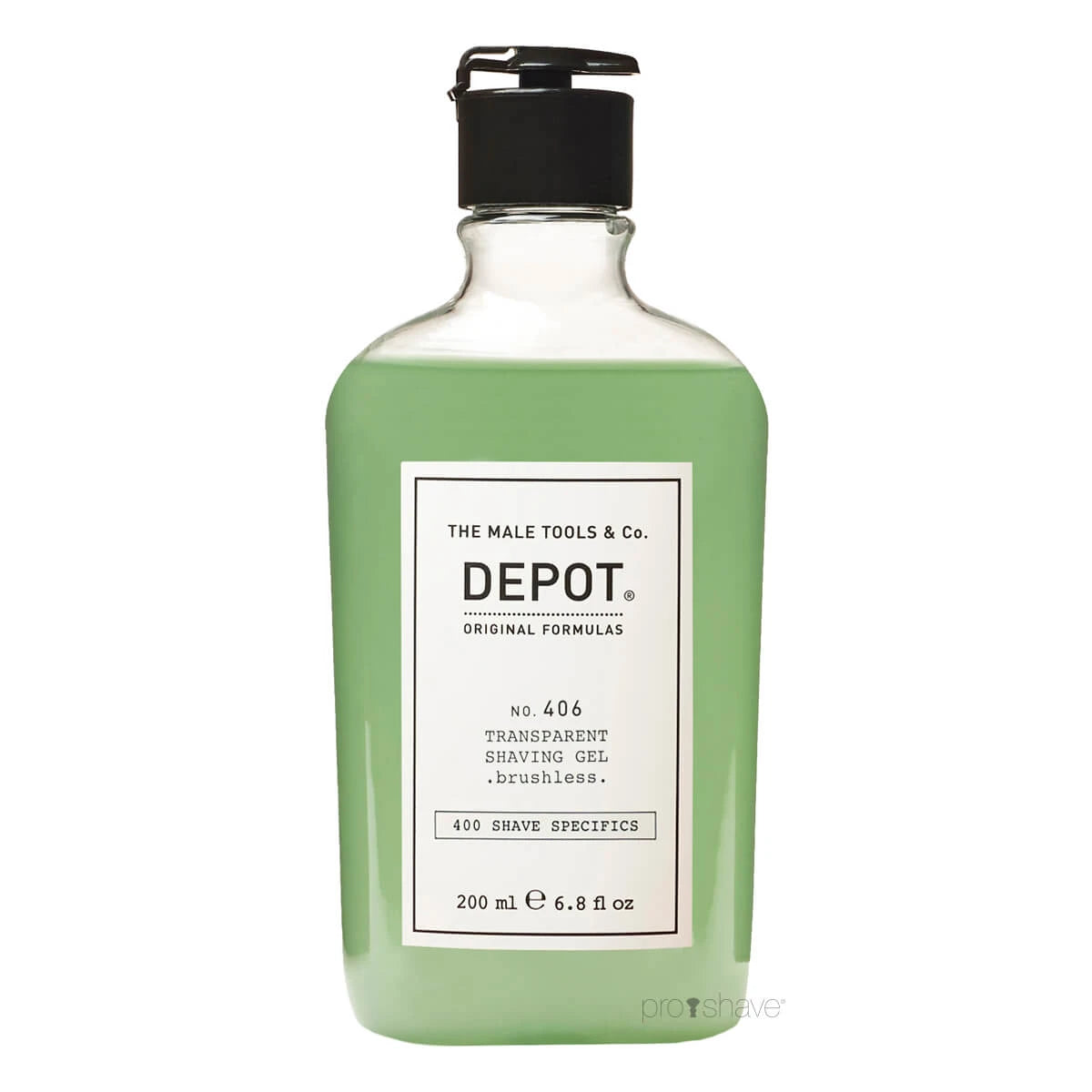 Transparentes Rasiergel, Nr. 406, 100 ml.