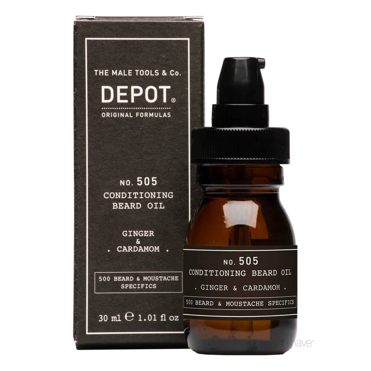 Pflegendes Bartöl, Ingwer & Kardamom, Nr. 505, 30 ml.