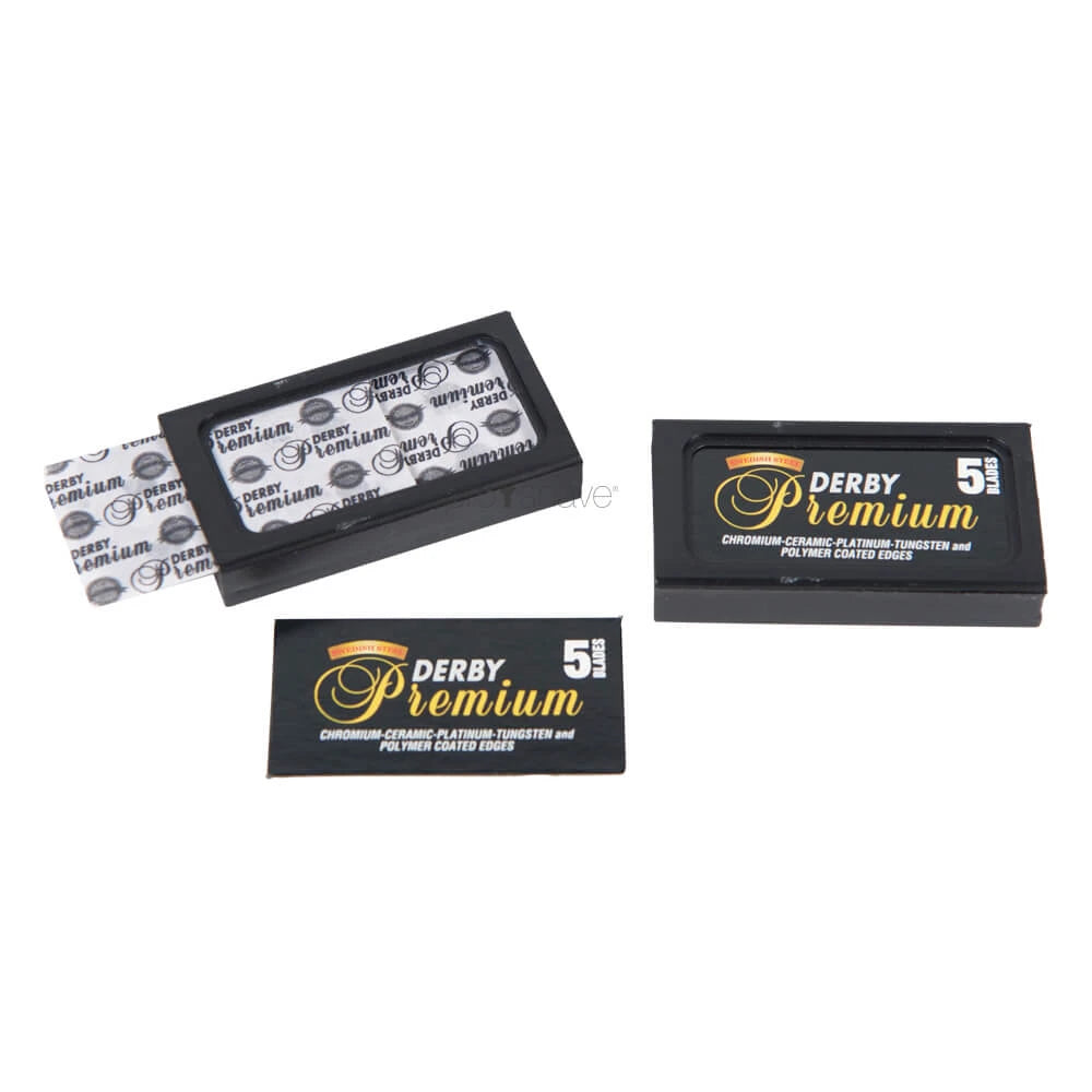 Schwarze Premium DE-Rasierklingen, 2x5 Stück (10 Stück)