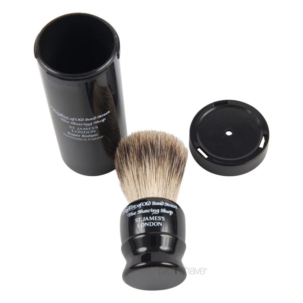 Reisebürste in der Tube, Pure Badger, Schwarz