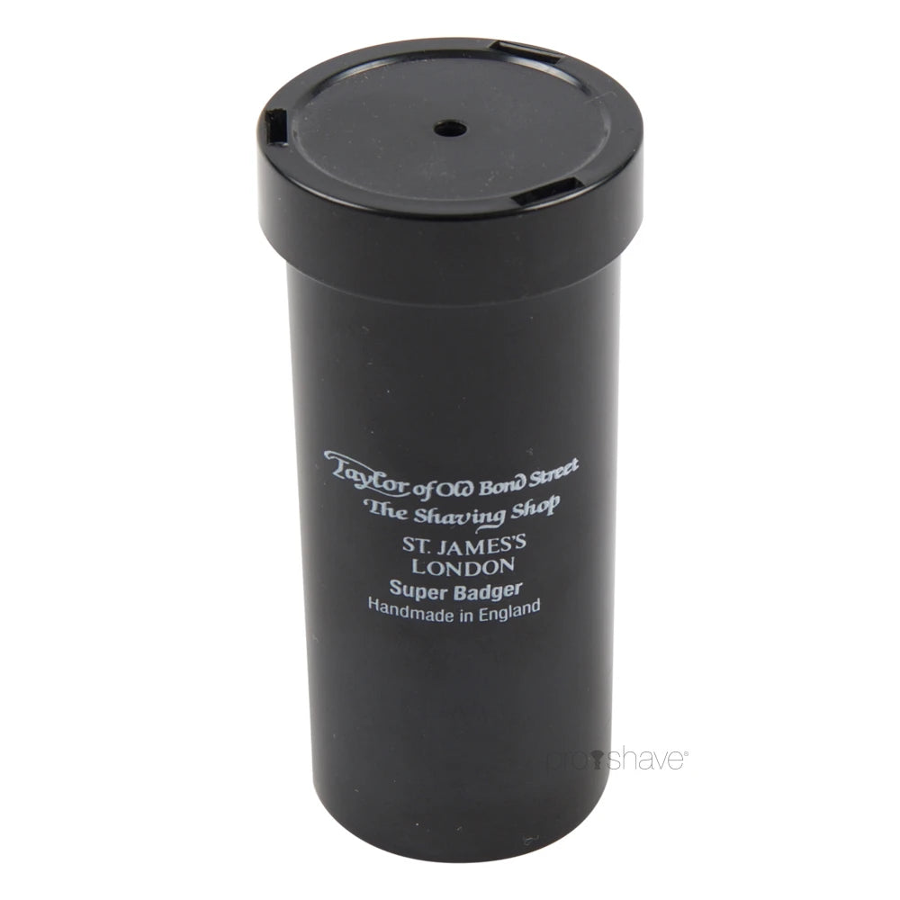 Reisebürste in der Tube, Pure Badger, Schwarz