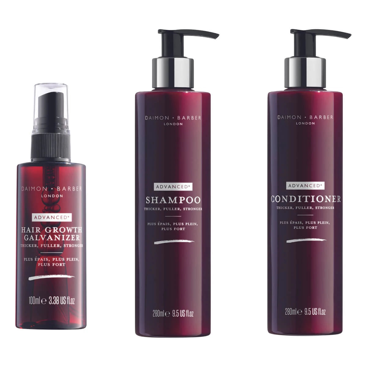 Advanced+ Trio, Shampoo, Spülung & Galvanisator für das Haarwachstum