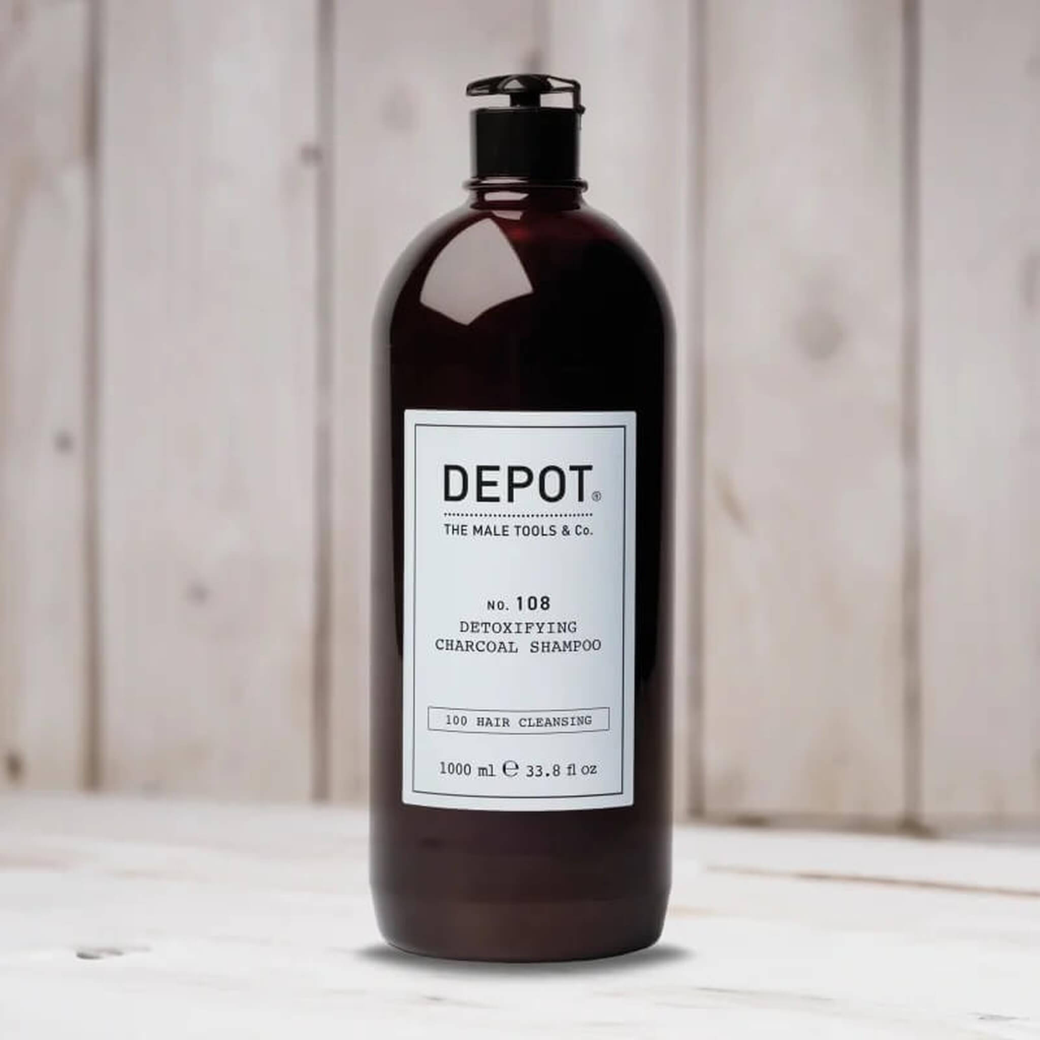 Entgiftendes Holzkohle Shampoo, Nr. 108, 1000 ml.