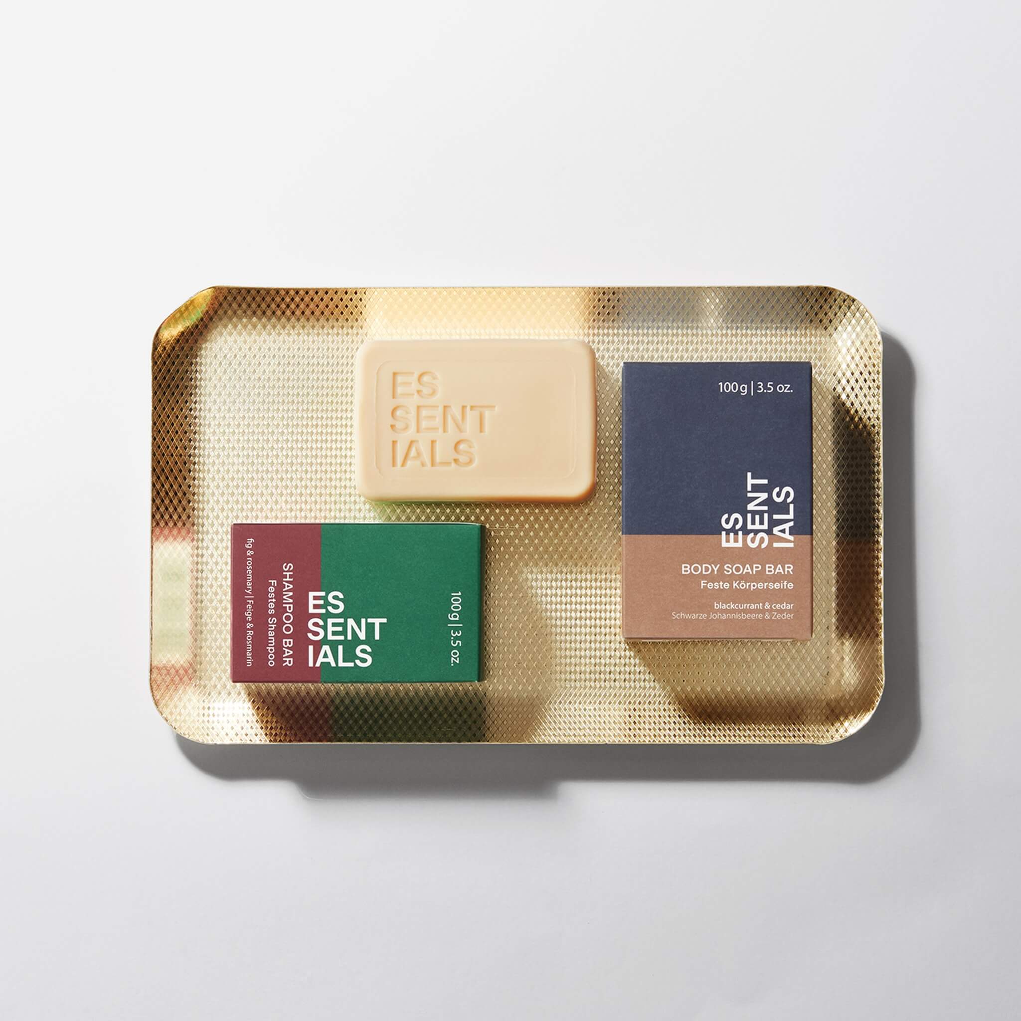 Body Bar Soap, Schwarze Johannisbeere & Zeder, Essentials, 100 gr.