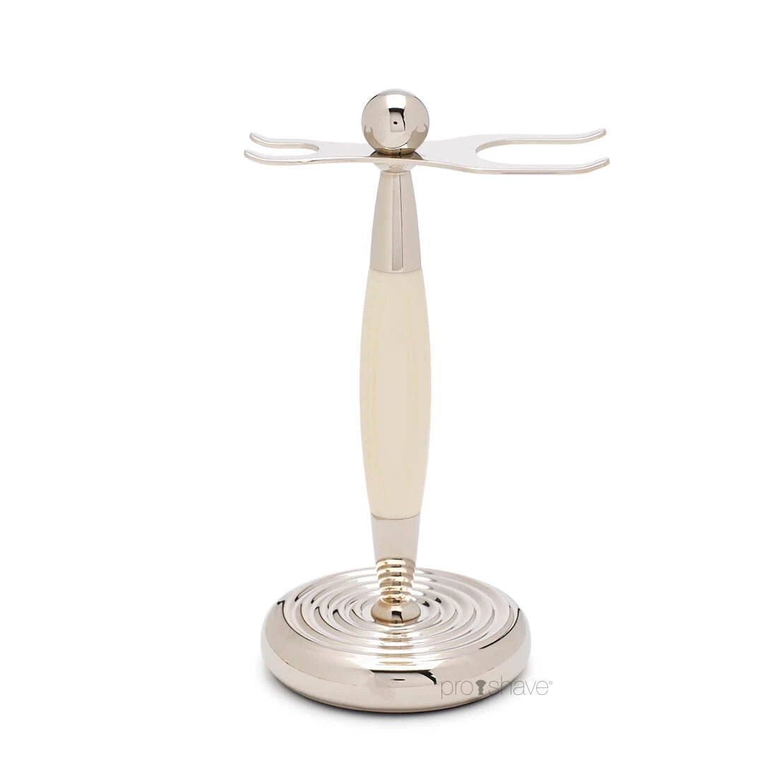 Rasierset mit Mach3 Rasierer, Dachs Pinsel und Halter, Edwardian, Faux Ivory