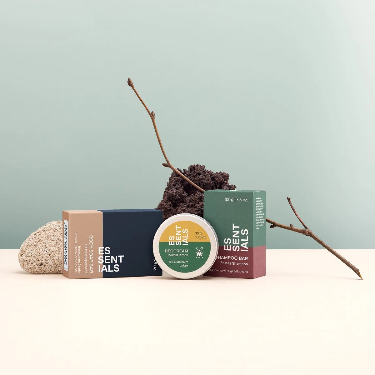 Body Bar Soap, Schwarze Johannisbeere & Zeder, Essentials, 100 gr.