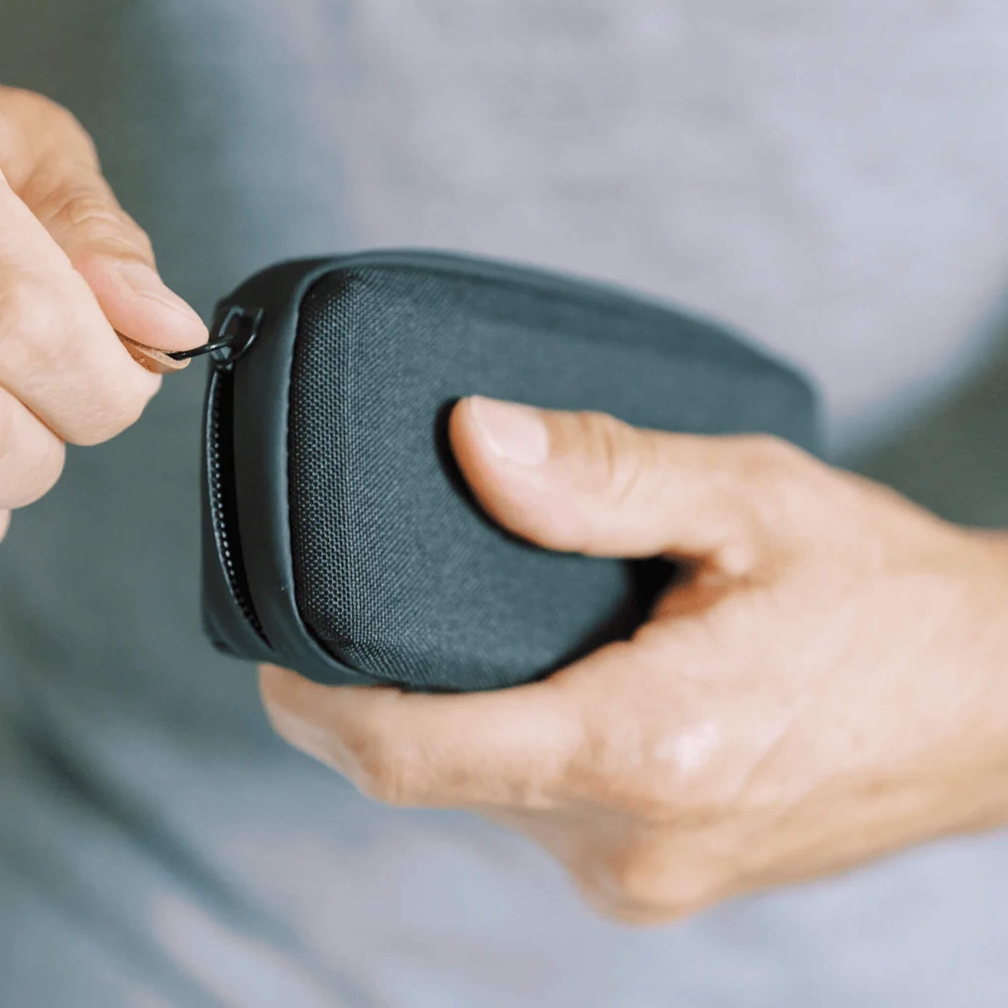 Etui für Single-Edge-Rasierer, schwarz