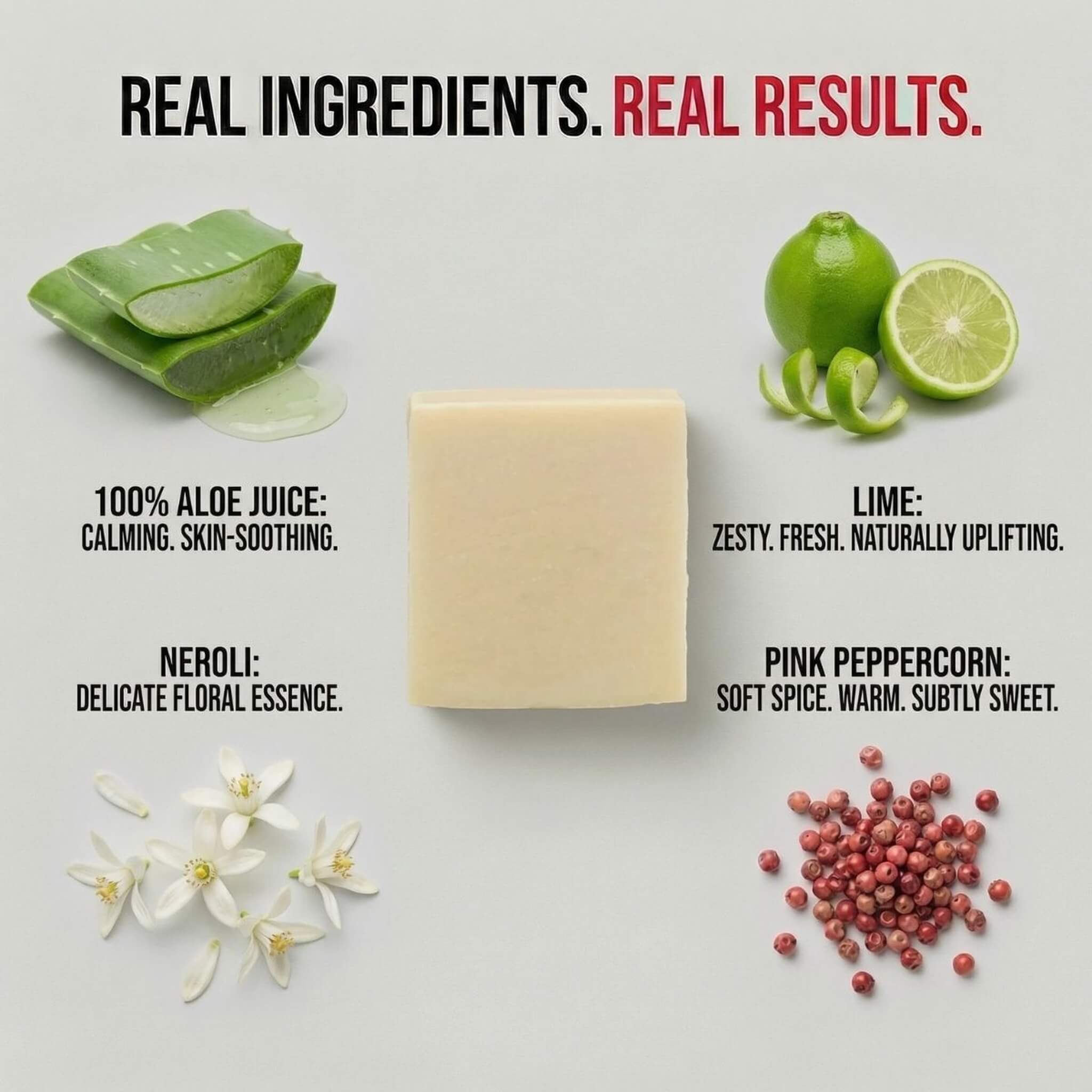 Seife, Fresh Lime und Aloe, 135 g.