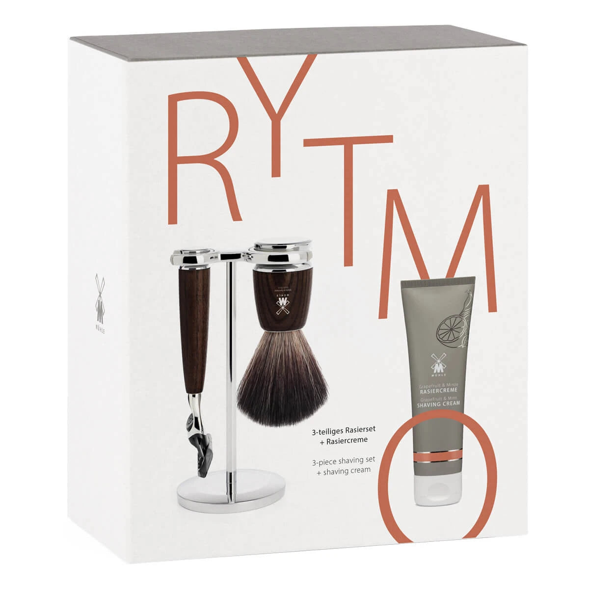 Geschenksets mit Rasierset und Rasiercreme, Rytmo