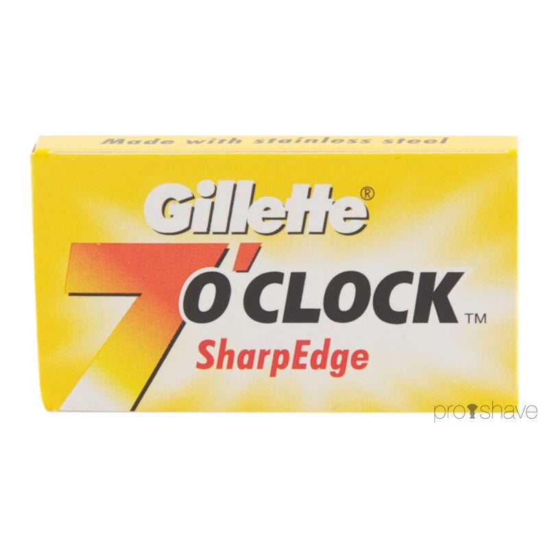 7 O'Clock SharpEdge DE Rasierklingen, Gelb, 1 bar, 20x5 Stück (100 Stück)