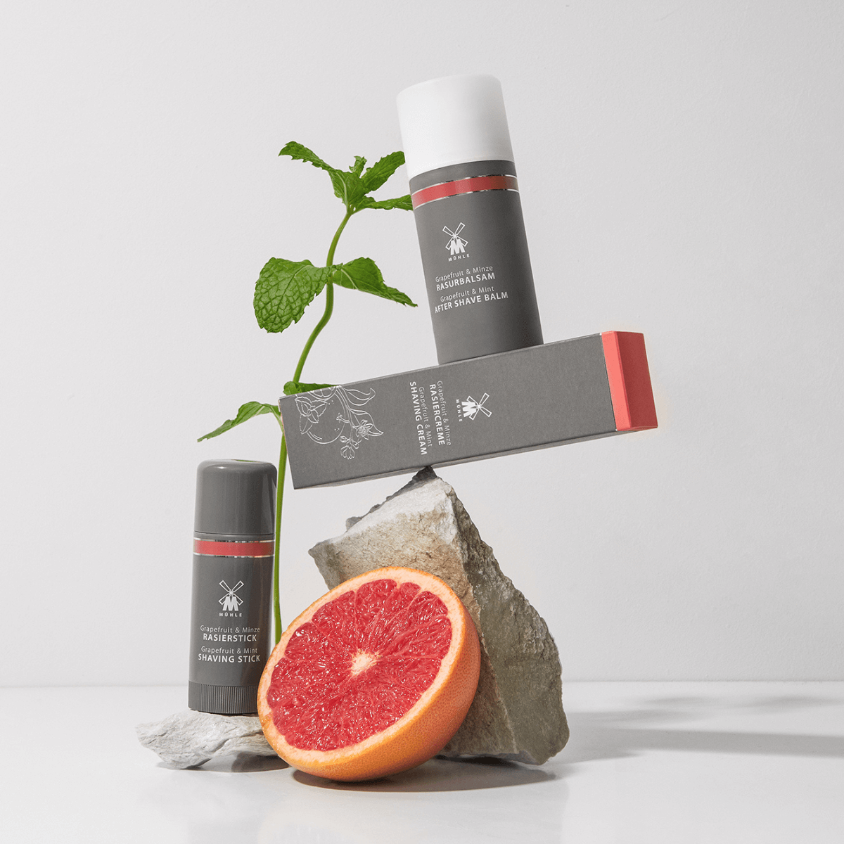 Rasiercreme, Grapefruit & Minze, 75 ml.